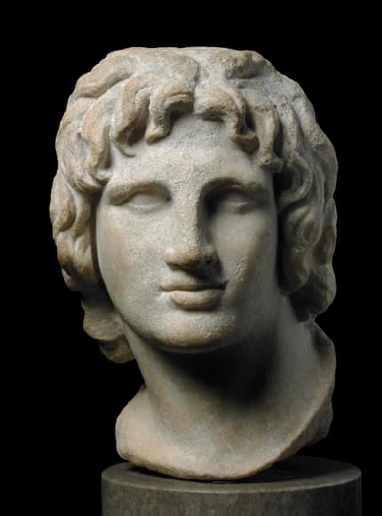 Tête de portrait d'Alexandre le Grand